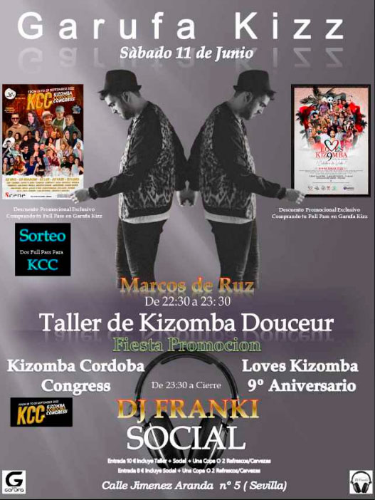 Este sábado tenemos nuestro GARUFA KIZZ. ¡¡VENTE!!