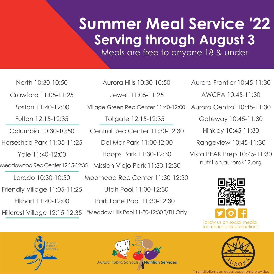 Aurora Public Schools Nutrition Services (@apsnutritionk12) on Twitter photo We canโt wait to โseaโ you this week, friends! ๐
<a href="/aurorak12/">Aurora Public Schools</a> <a href="/ArkansasWildcat/">Arkansas Elementary</a> <a href="/ElkhartES/">Elkhart Elementary</a> <a href="/MontviewMustang/">Montview Elementary</a> <a href="/CBEA_K8/">The Clara Brown Entrepreneurial Academy (CBEA)</a> <a href="/burrellartsk12/">The Charles Burrell Visual & Performing Arts</a> <a href="/awcpaspartans/">Aurora West College Preparatory Academy</a> <a href="/gatewayolys/">Gateway High School</a> @empowerhs <a href="/LotusSchool/">Lotus School</a> We canโt wait to โseaโ you this week, friends! ๐
<a href="/aurorak12/">Aurora Public Schools</a> <a href="/ArkansasWildcat/">Arkansas Elementary</a> <a href="/ElkhartES/">Elkhart Elementary</a> <a href="/MontviewMustang/">Montview Elementary</a> <a href="/CBEA_K8/">The Clara Brown Entrepreneurial Academy (CBEA)</a> <a href="/burrellartsk12/">The Charles Burrell Visual & Performing Arts</a> <a href="/awcpaspartans/">Aurora West College Preparatory Academy</a> <a href="/gatewayolys/">Gateway High School</a> @empowerhs <a href="/LotusSchool/">Lotus School</a>