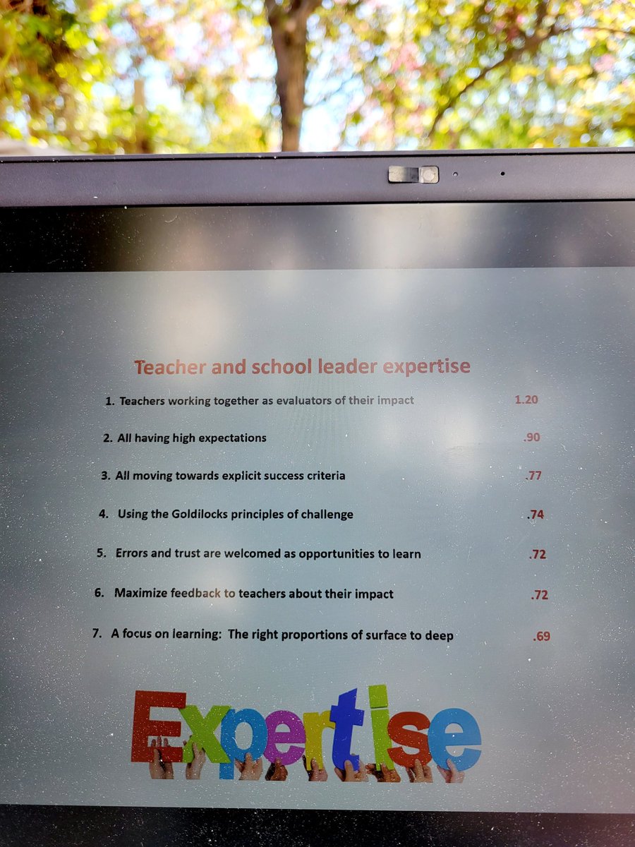 Taking part in Virtual Visible Learning+ - Feedback That Makes Learning Visible Institute this morning. #visiblelearning