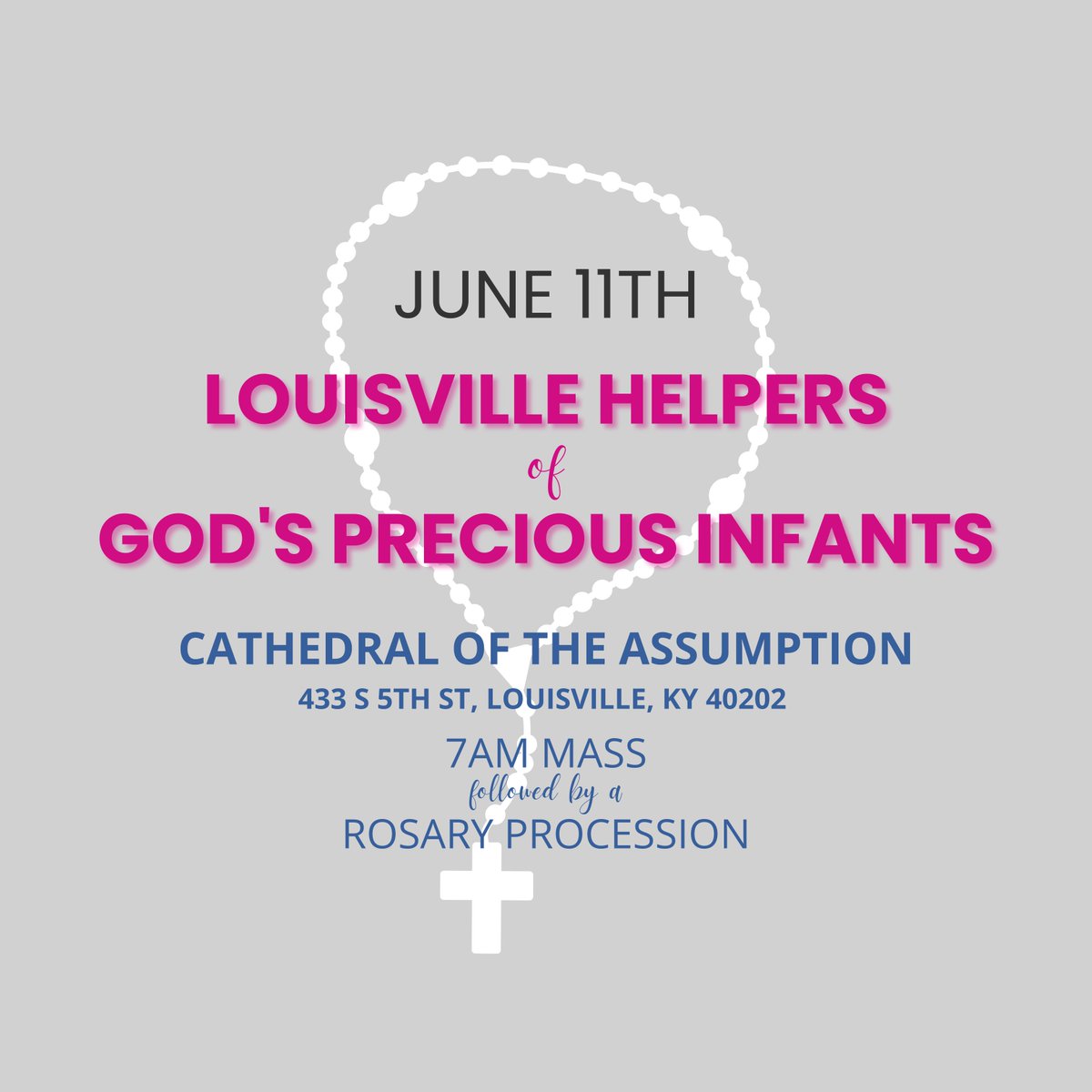 rtllou's tweet photo. Join the Helpers at this month's Helpers Mass!
#changinghearts #savinglives #rtllou #righttolife #louisivlle https://t.co/AEmn5h6ZEz