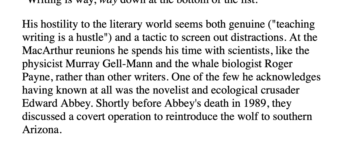 Desert_Oracle's tweet photo. If you've ever wondered what happened when Cormac McCarthy &amp; Edward Abbey got together . . . .

https://t.co/cX5J9pLDIe https://t.co/h7KonYUTaq