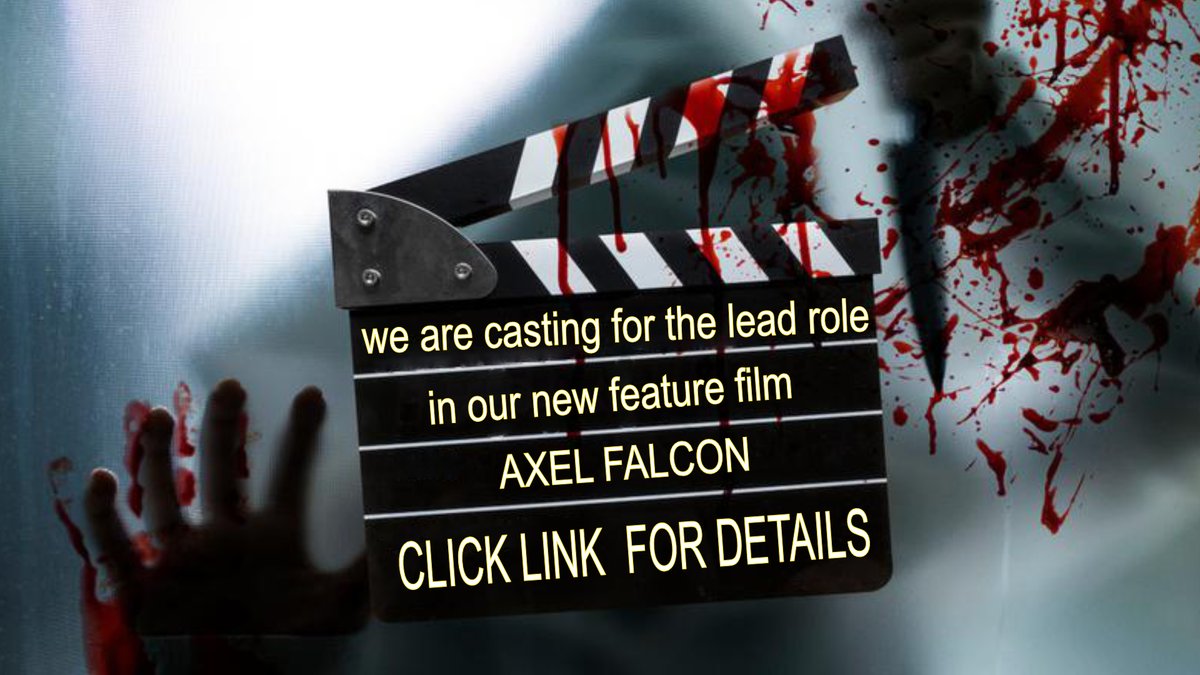 Casting call for lead role in the Axel Falcon as Axel Falcon 
click link for details.

whiteravenfilms.co.uk/post/actor-req…