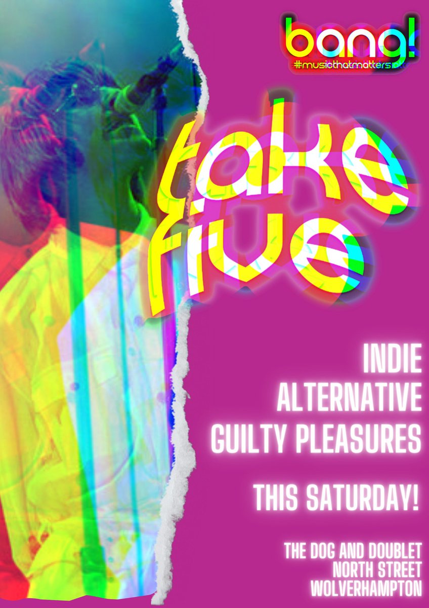 BangWolves's tweet image. C’mon you know!! The only place to be this Saturday!  #indie #alternative #takefive #wearebang #musicthatmatters