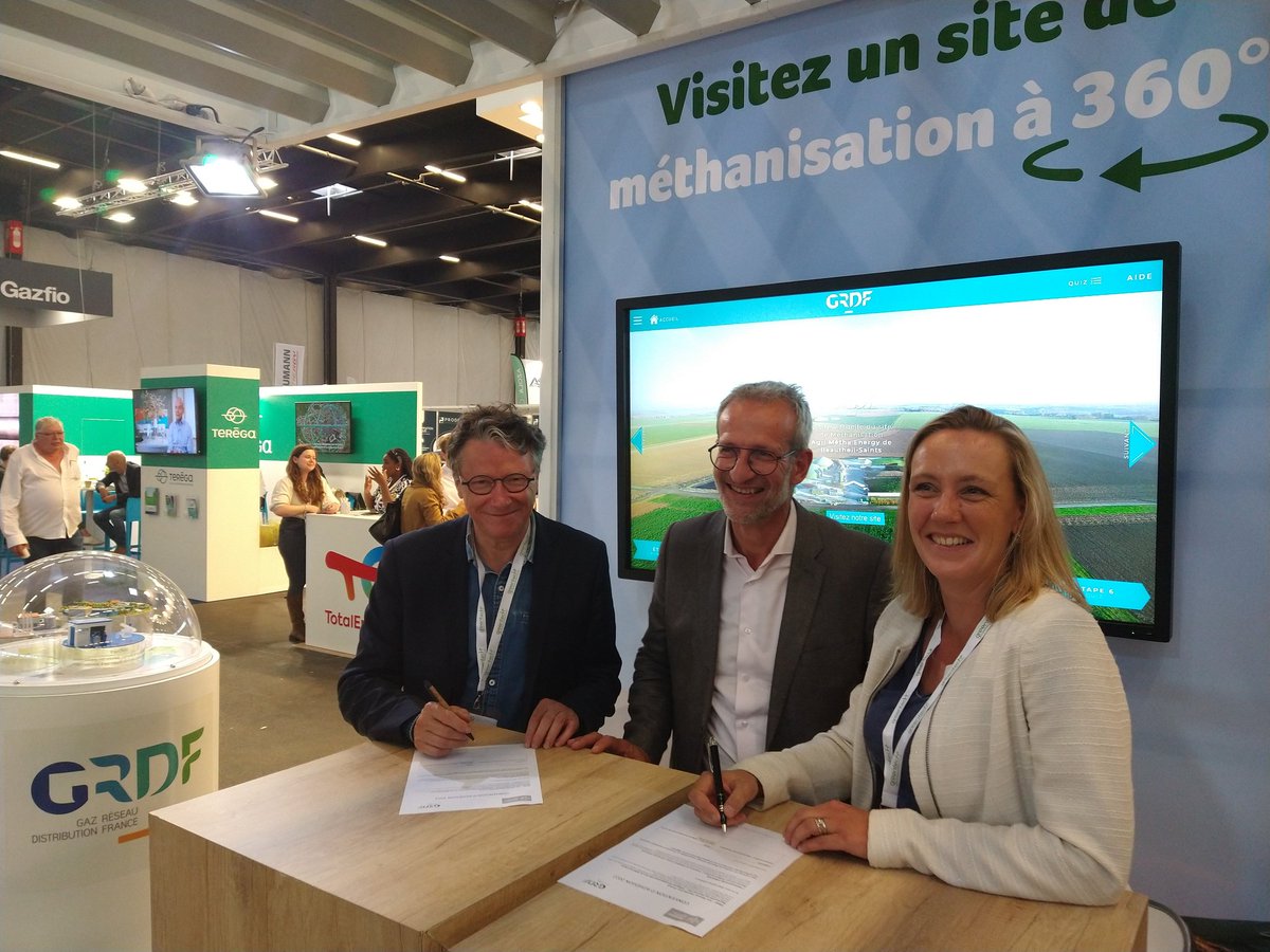 <a href="/GRDF/">GRDF</a> et <a href="/Cemater_asso/">Cemater</a> s'engagent sur <a href="/expobiogaz/">Expobiogaz</a> pour collaborer en faveur du développement et de la structuration de la filière #méthanisation en <a href="/Occitanie/">Région Occitanie</a>