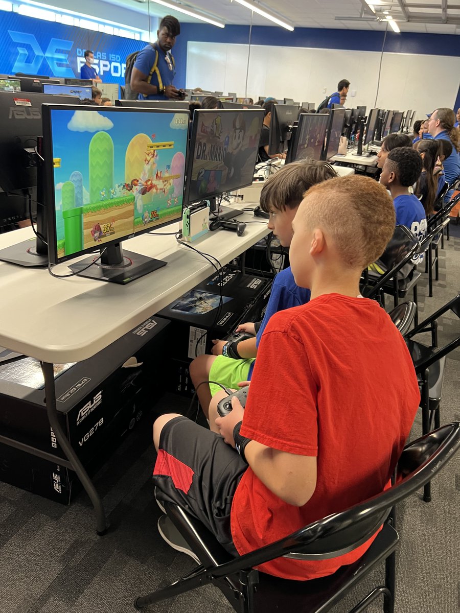 Student Activities (@disdactivities) on Twitter photo DAY 3 of ESports Camp is ready to LEVEL UP!
The future is right here <a href="/dallasschools/">Dallas ISD</a>
#ESports #DallasISDProud #LevelUp #Gaming
@TrusteeHenry
<a href="/edwinflorestroy/">Edwin Flores</a>
<a href="/DanforDISD/">Dan Micciche</a>
<a href="/MarshallforDISD/">Dustin Marshall</a>
<a href="/joyceforeman16/">Dr. Joyce Foreman</a>
<a href="/benfordisd/">Ben Mackey</a>
<a href="/for_isd/">MaxieJohnson For Dallas ISD Trustee</a>
<a href="/JoeCarreon/">Joe Carreón</a>
<a href="/CamileDWhite1/">Camile D. White</a>
<a href="/shannontrejo/">Shannon Trejo</a> DAY 3 of ESports Camp is ready to LEVEL UP!
The future is right here <a href="/dallasschools/">Dallas ISD</a>
#ESports #DallasISDProud #LevelUp #Gaming
@TrusteeHenry
<a href="/edwinflorestroy/">Edwin Flores</a>
<a href="/DanforDISD/">Dan Micciche</a>
<a href="/MarshallforDISD/">Dustin Marshall</a>
<a href="/joyceforeman16/">Dr. Joyce Foreman</a>
<a href="/benfordisd/">Ben Mackey</a>
<a href="/for_isd/">MaxieJohnson For Dallas ISD Trustee</a>
<a href="/JoeCarreon/">Joe Carreón</a>
<a href="/CamileDWhite1/">Camile D. White</a>
<a href="/shannontrejo/">Shannon Trejo</a>