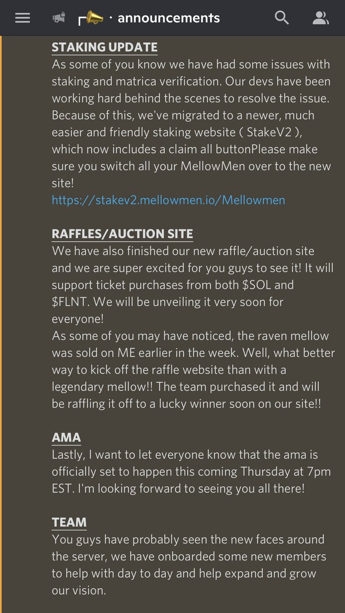 Big moves happening! Awesome things coming to Mellows!! AMA Thursday 6/8 7pm EST