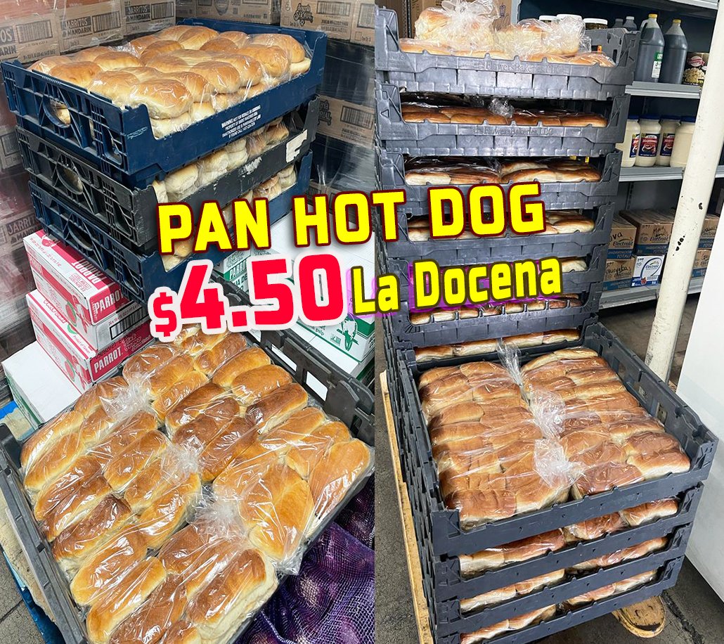 UnionPochteca's tweet photo. $4.50 DOCENA PAN p/ HOT DOG🌭🌭
Háblanos PRECIOS (602)393-8782☎️
ABIERTO 7 dias💥 6:am to 5pm
118 N. 27th Ave Phoenix AZ 85009🛒
#UnionPochteca #PanHotDog https://t.co/yJUf4pYT1W