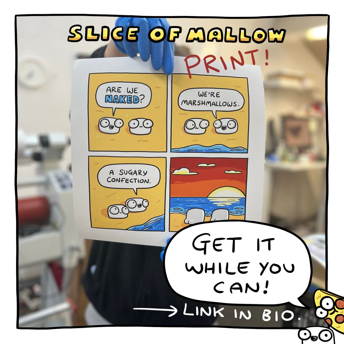 Limited time Slice of Mallow print, get one while you can! kleineditions.com/products/cheek…