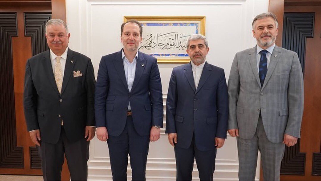 Undersecretary of the Iranian Embassy Majid Feyzullahi paid a courtesy visit to our leader Dr. Fatih Erbakan.

#iran #Iranian