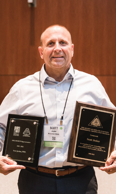 swsscc's tweet photo. Congratulations to Jayme Jecker on receiving the SWS President's Service Award, and to Scott Jecker on his recognition for serving 13 years as the SWS/SWSPCP representative! Thank you Jayme and Scott for all that you do for the Society of Wetland Scientists! https://t.co/mH2RX6FgRP