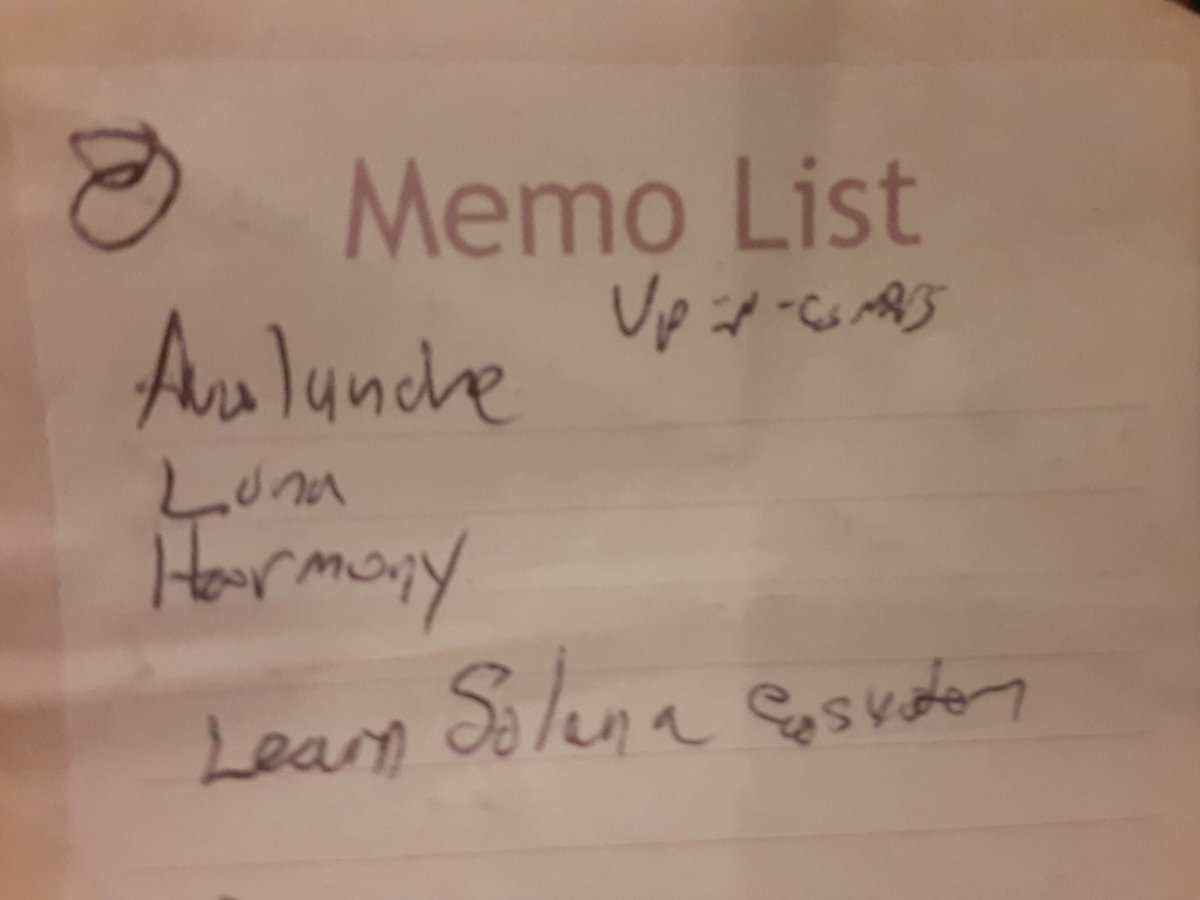 I found something cool. This was a list of stuff I wanted to research in crypto. 

2 things on this I wanted to research, #Luna and #Solana 

I decided that Luna was unsustainable, then I learned about Solana. 

Been buying ever since. I'm glad I did my research.