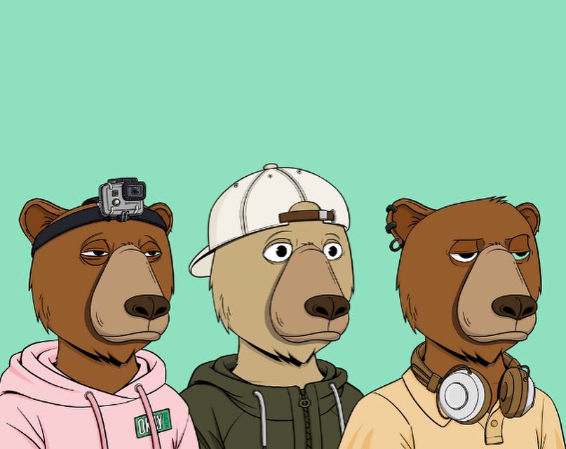 blakenus's tweet photo. My three @okaybears since day one! Never listed, never in doubt. WAGBO https://t.co/2NcbU6Tigl