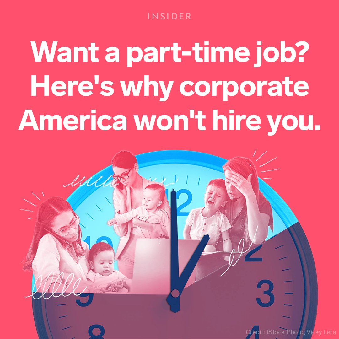 Business Insider (@businessinsider) on Twitter photo At a time when many companies are rethinking how they get work done, adding more part-time jobs seems like a natural step.
But even in the midst of the Great Resignation, corporate America is resistant to hiring people part time. <a href="/knightrm/">rebecca m. knight</a> explains. ⬇️
businessinsider.com/corporate-amer… At a time when many companies are rethinking how they get work done, adding more part-time jobs seems like a natural step.
But even in the midst of the Great Resignation, corporate America is resistant to hiring people part time. <a href="/knightrm/">rebecca m. knight</a> explains. ⬇️
businessinsider.com/corporate-amer…