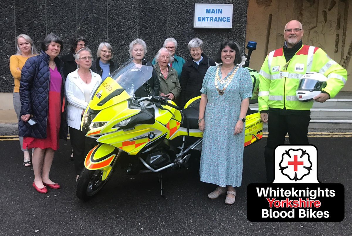 The ladies at the Sheffield Hallamshire #soroptomist group kindly donated £500 to @yorksbloodbikes Thank you! #bloodbikes #nhs #volunteering