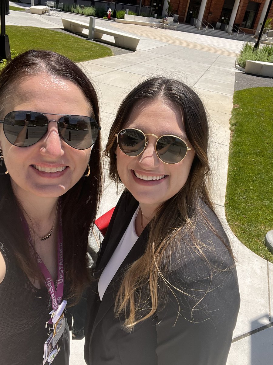 Proud of our own Sarah London, MSW (pictures on right with @aradstak) presenting about quality mentoring relationships for youth who have suffered violence! #mentoringmatters @slonds