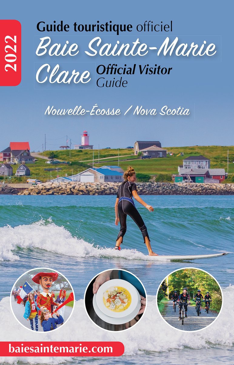 Planifiez votre séjour à la #BaieSainteMarie ! Le guide 2022 est disponible en papier et en ligne baiesaintemarie.com/flipbook #VisitNovaScotia and plan your getaway on the Clare Acadian Shore! The 2022 guide is now available in hard-copy and online baiesaintemarie.com/flipbook