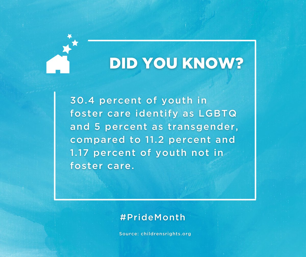 Did you know? LGBTQ+ youth  are over-represented in foster care, where they are more likely to experience discrimination, abuse, neglect, and the risk of harm. 

#PrideMonth #Pride2022 #dabsjstrongertogether