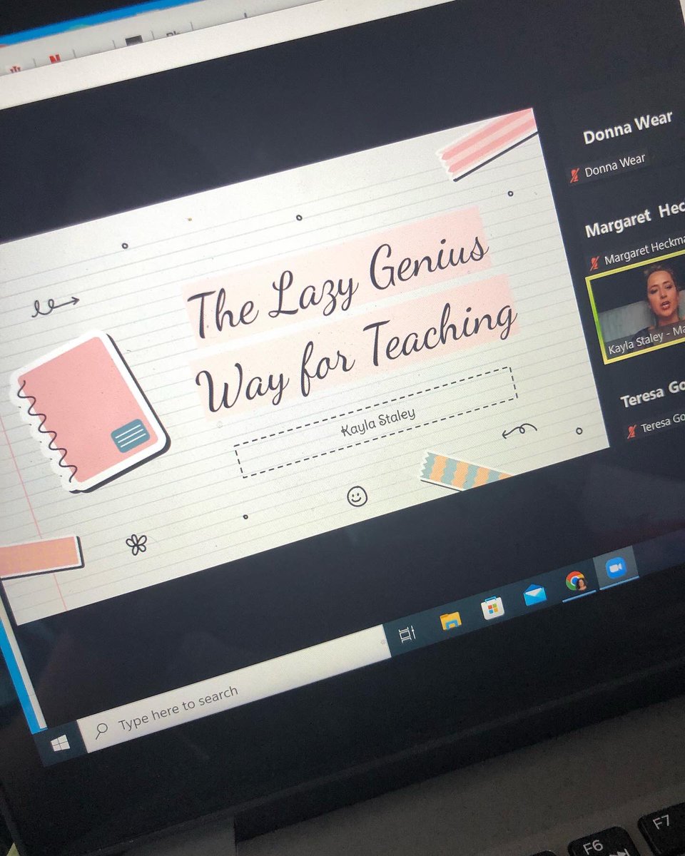 Purpleaces1995's tweet photo. What a great session!! This based on a book “The Lazy Genius Way” by Kendra Adachi presented by Kayla Staley from Marshall Co KY.#msusummit2022 https://t.co/RTWSaFm0qu