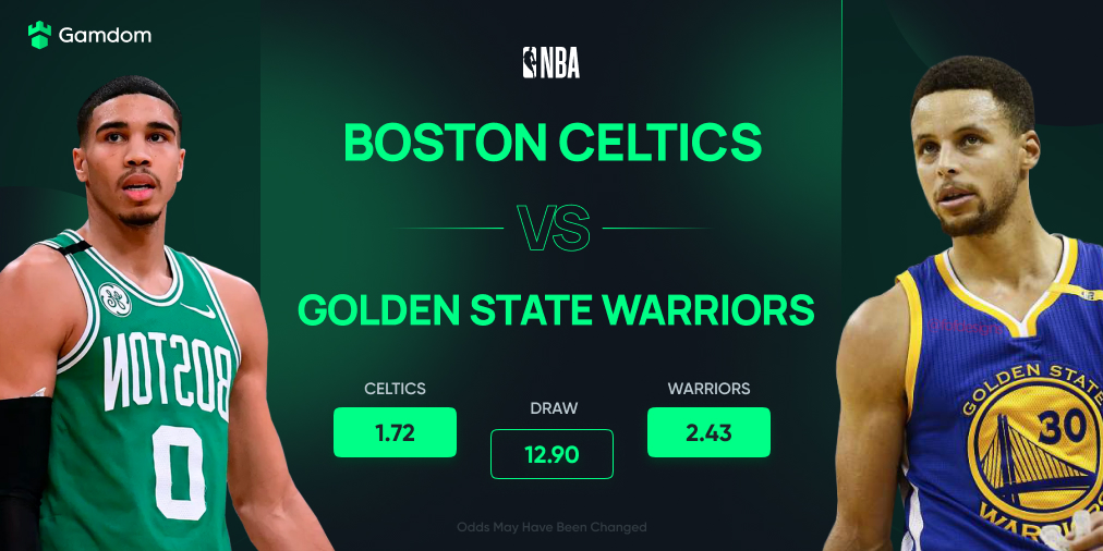 🏀 #NBA Final game 3: <a href="/celtics/">Boston Celtics</a> vs <a href="/warriors/">Golden State Warriors</a> 🏀

It's 1-1 going to the 3rd game, anything can happen! 

#Giveaway: Predict the exact final score and win $25!

Comment, Like &amp; Retweet.

Participation ends when game starts: 03:00 CET 😃

Bet now!

🔗 Gamdom.com/sports