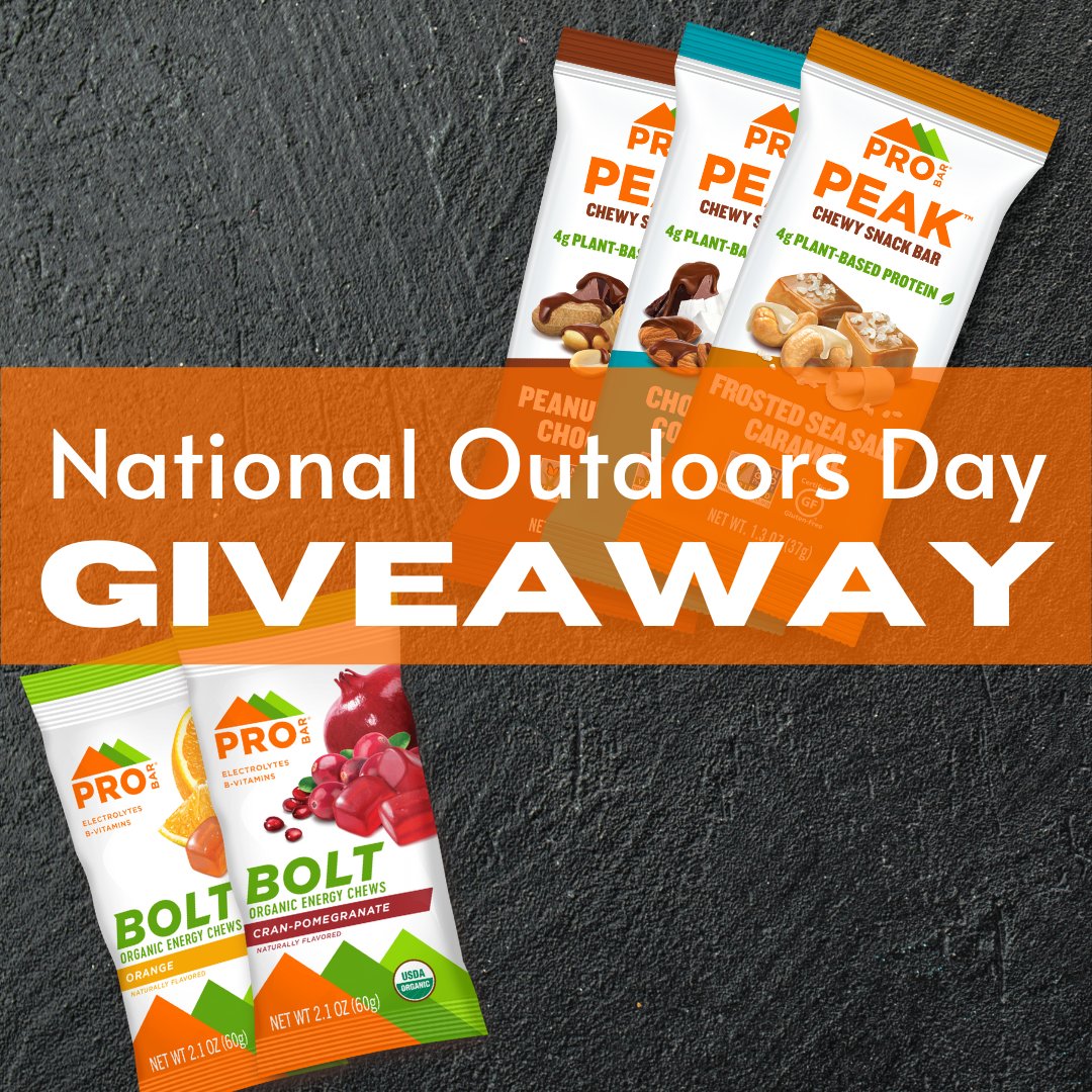 🎁 Giveaway Alert! 🎁 We are gifting a lucky winner a box of BOLT and PEAK from PROBAR!

Here’s all you need to do to enter:⁠
✔️ Head over to our Instagram and follow the rules!

Winners will be announced on June 13th on Instagram.⁠