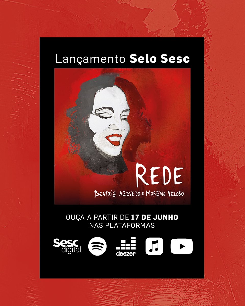 selosesc's tweet photo. "Eu caí na rede da paixão / Logo tão cedo logo tão forte"

Uma rede pode proteger e ao mesmo tempo envolver. E esse é mote do novo single de @beatrizazevedo e @Moreno_Veloso do projeto Clarice Clarão. O pre-save está disponível em: https://t.co/IWxGbtmeFj https://t.co/IWACC0XjNB