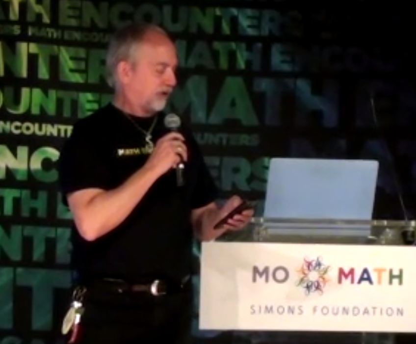 dbarman's tweet photo. #mathEncounters @MoMath1 beginning https://t.co/TVM0qumajc - "Mission to Mars" with Kevin Bowman (intro. by president of @ExplorersClub) "behind every problem in space there is a mathematician" #mtbos #iteachmath https://t.co/giszrJaHEI
