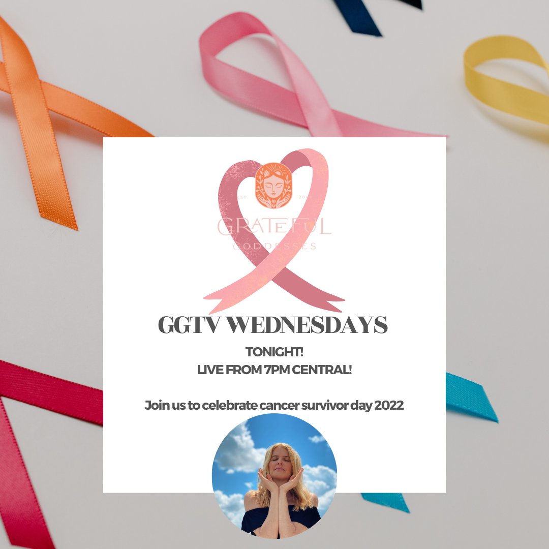 Gr8fulgoddesses's tweet photo. Join us tonight at 7pm with host Karen Pulver as we celebrate cancer survivor day 2022 we will share stories inspire others and support each other.

https://t.co/yBaTYAmevk https://t.co/1ePtW8Xt2W