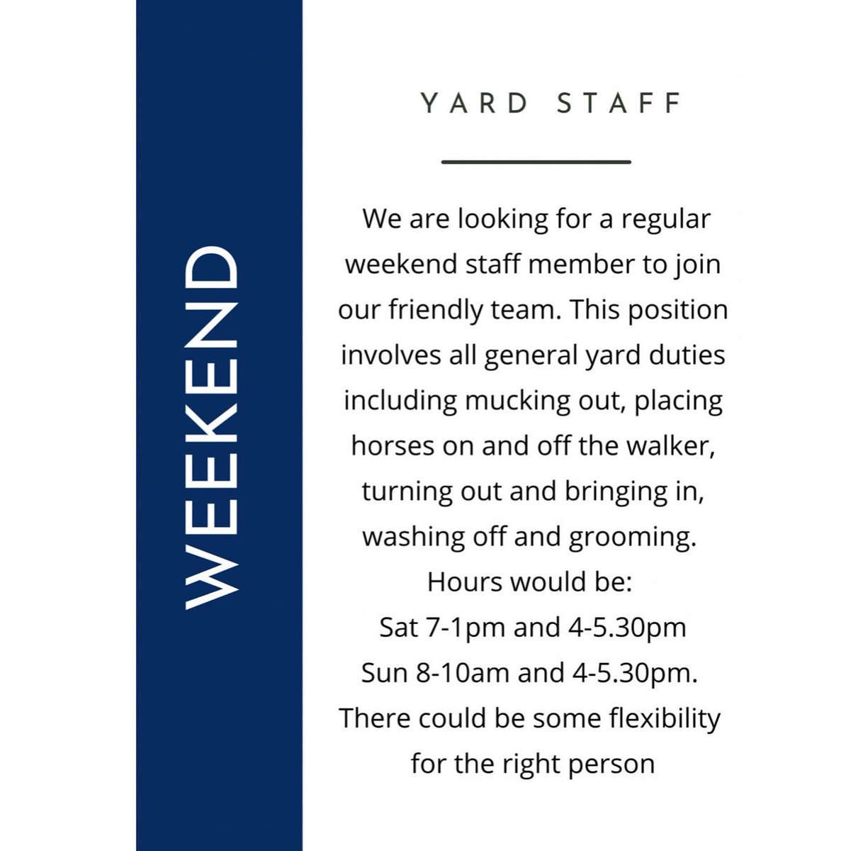 Alastair Ralph Racing (@trainingwinners) on Twitter photo Come and join the team at Bind Farm 💥☘️🏇🏼Please get in touch if you’d like any more information 👌
🔺Please Retweet🔺
<a href="/careersinracing/">careersinracing.com</a> <a href="/RacingPost/">Racing Post</a> <a href="/rpbloodstock/">Racing Post Bloodstock</a> <a href="/BRSNewmarket/">BritishRacingSchool</a> <a href="/The_NHC/">National Horseracing College</a> <a href="/Racingwelfare/">Racing Welfare</a> Come and join the team at Bind Farm 💥☘️🏇🏼Please get in touch if you’d like any more information 👌
🔺Please Retweet🔺
<a href="/careersinracing/">careersinracing.com</a> <a href="/RacingPost/">Racing Post</a> <a href="/rpbloodstock/">Racing Post Bloodstock</a> <a href="/BRSNewmarket/">BritishRacingSchool</a> <a href="/The_NHC/">National Horseracing College</a> <a href="/Racingwelfare/">Racing Welfare</a>