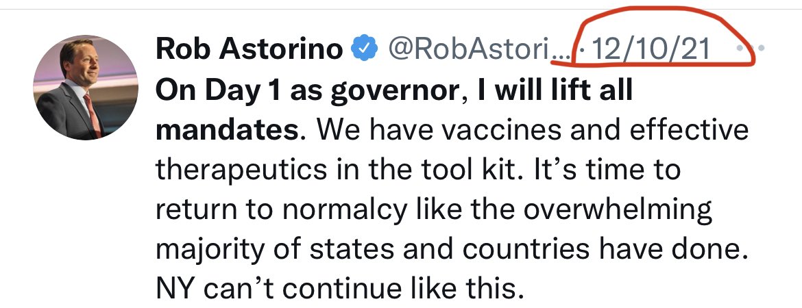 Rob Astorino on Twitter: "Better late than never I guess. But I was