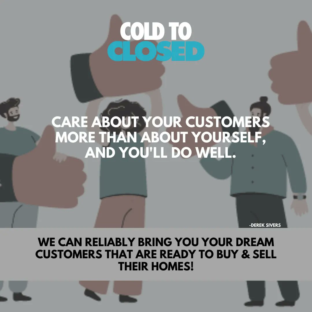 ColdToClosed's tweet image. Customers can make or break our business and can keep a business afloat. So we should always put customers first. ⁠
⁠
Take time to listen and ask what they need, and answer it through ways to provide them more information efficiently.⁠
⁠
#marketing #marketingonline