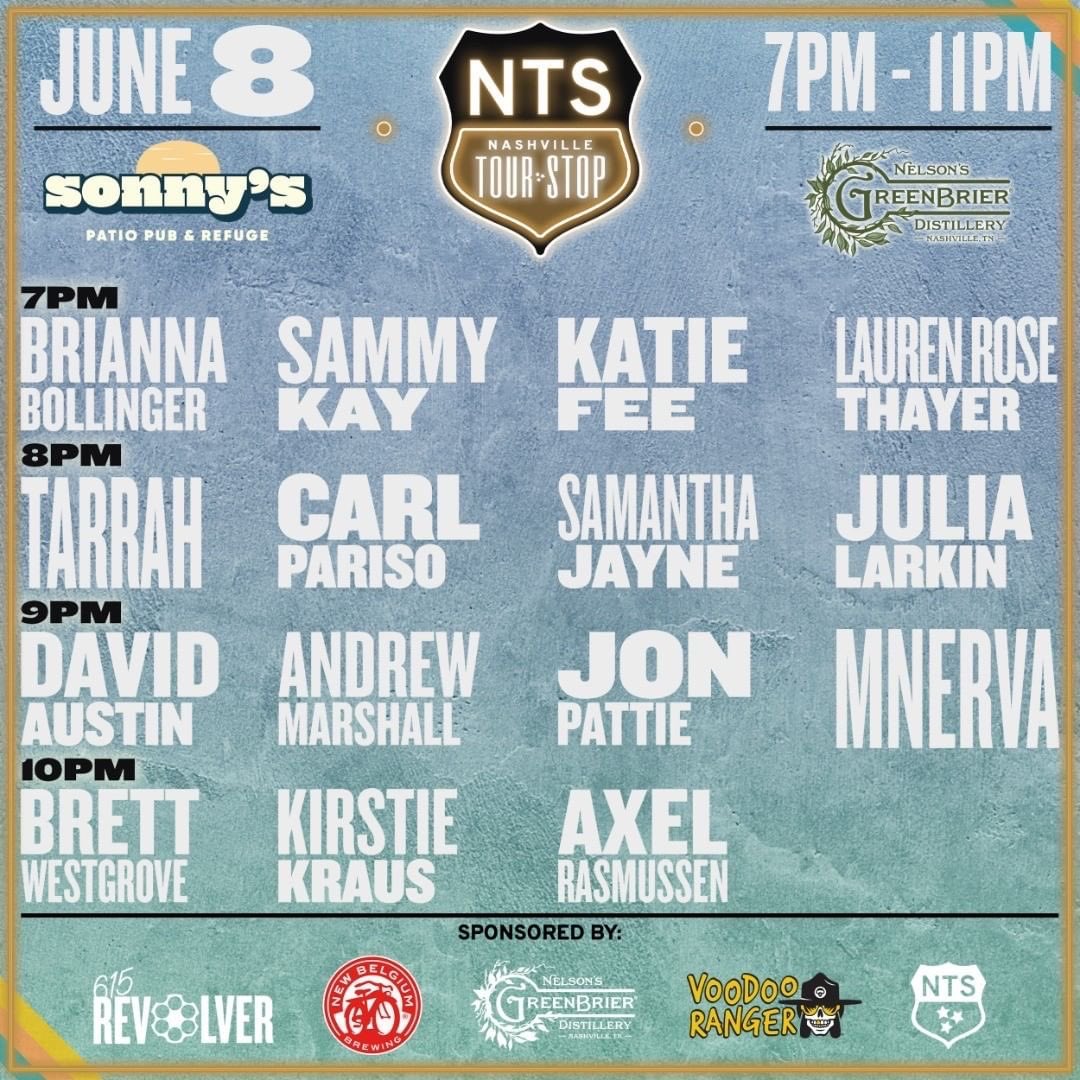 KirstieKraus's tweet photo. Playing @nashtourstop tonight at 10pm ct at #SonnysPatioPub ππΌπΆ #cmafestweek https://t.co/ULxB5REEqL