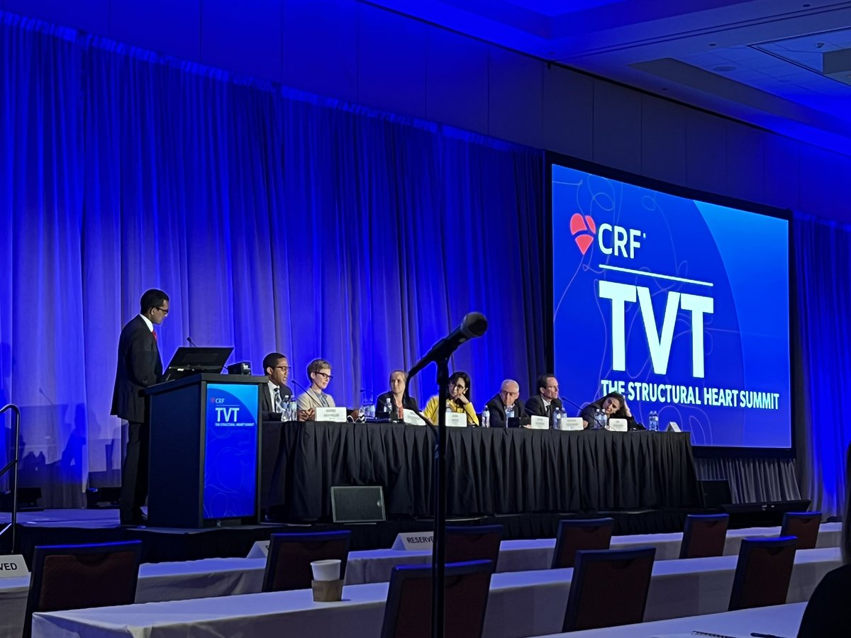 Superb keynote by @ashwin_nathan @PennCardiology at #TVT2022 on racial, ethnic, & socioeconomic disparities in #TAVR / SHD stimulating town hall discussion on how the #HeartValveCollaboratory & @US_FDA can partner in closing the gap @crfheart @TCTConference @eberly_lauren