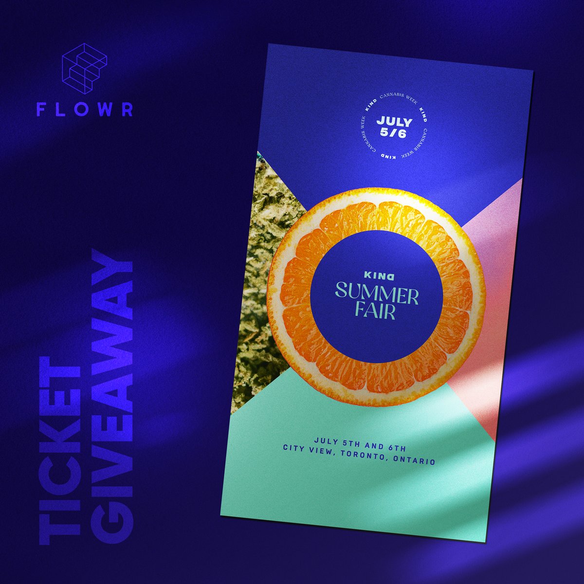 Hey Ontario buds, this one's for you!

We've partnered with KIND to giveaway three (3) sets of tickets for KIND Summer Fair! All you have to do to be entered to win is find the post with this image over on our Instagram (@flowrcanada) and follow the steps.

#GrownTrueInBC #Flowr
