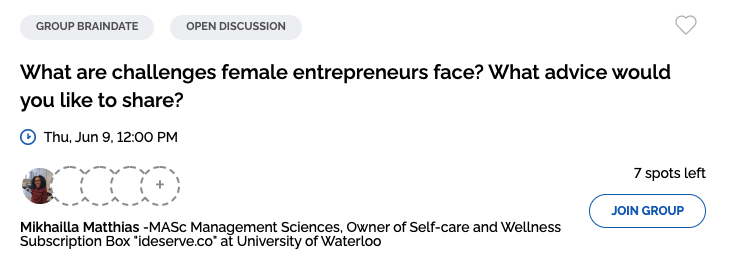 futureofgood's tweet photo. It’s day 2 of the Women’s Economic Resilience Summit, sponsored by @scotiabank. 🎉 We’re kicking off with a morning of #braindates by @e180. A few topics on deck:
👉Motherhood and the mental health load
👉Women in board governance
👉& many more!
#FeministRecoveryMatters https://t.co/0HFNg1xJhl