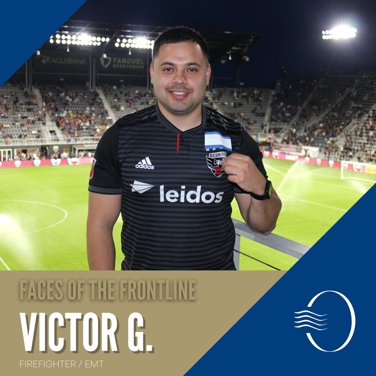fairfaxoms's tweet photo. Meet Victor! #FacesoftheFrontline
Today, we have the pleasure of spotlighting Victor G., who was nominated twice for our Frontline Hero Suite Raffle. Victor is a firefighter / EMT for Arlington County and a military veteran. Thank you, Victor, for your continued service! https://t.co/igycVJMXVh