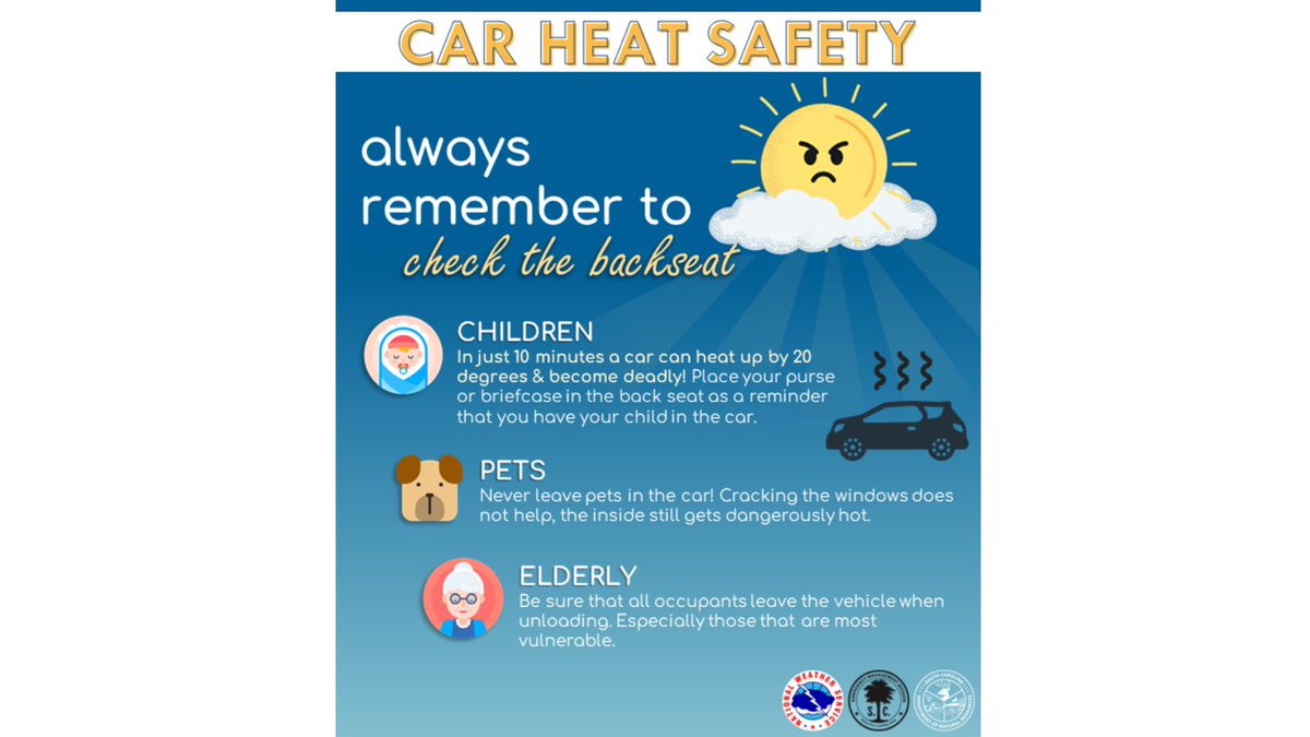 It is NEVER safe to leave a child, disabled person, or pet locked in a car. Leaving the windows slightly open does not significantly decrease the heating rate. Look before you lock! #HeatSafetyWeek
