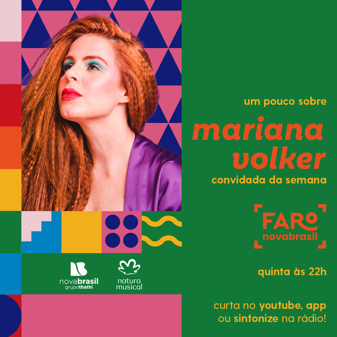 novabrasilfm's tweet photo. Saiba mais sobre a convidada do Faro Novabrasil desta quinta, a @MarianaVolker 
Segue o fio! 🧶 https://t.co/WQYWeXnZFT
