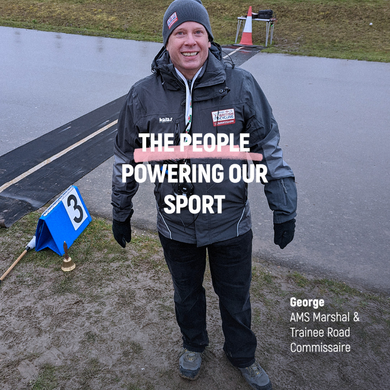 BritishCycling's tweet photo. Meet George, a hugely dedicated member of the AMS (accredited marshal scheme) community.

He's a good Samaritan, going above and beyond to transport, store and deliver race kit across the South East.
 
Thank you, George – and everyone that gives their time to power the sport 🙌