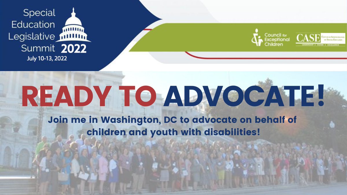 AngieBalsley's tweet photo. In July, I'll join @casecec &amp; @cecmembership for #SELS2022. It's a unique opportunity to advocate on behalf of children &amp; youth w/disabilities on issues that are important - mental health, educator shortages, &amp; appropriations! Join me! #4SpecialEducation https://t.co/xejLQvNwHy https://t.co/P9l6BGmQmF