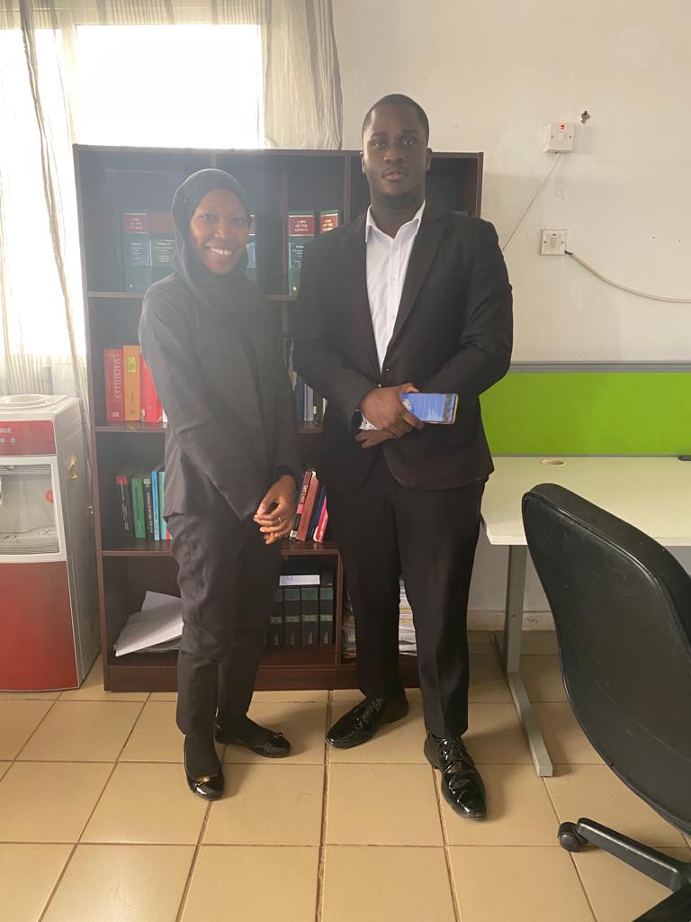 After 2 weeks of attachment in our Chambers, we bade farewell to these 2 students from the Gambia Law School aspiring to become barristers &amp; solicitors. We wish them well in their final stage of their professional training.