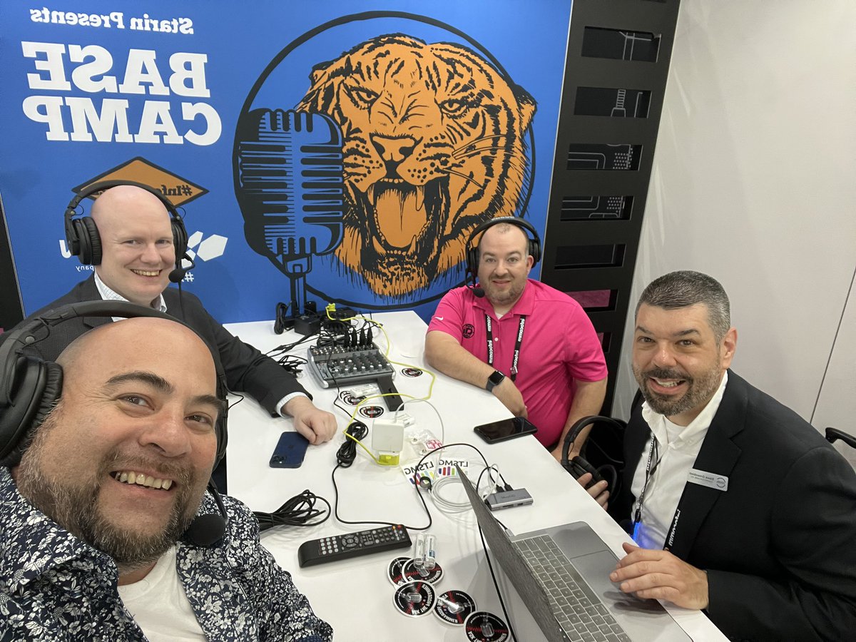 Great time with these icons of Control Systems Programming recording <a href="/AVNationTV/">AVNation Media</a> “A State of Control” on the #Infocomm2022 show floor as we head on the road to Episode 100 w/ <a href="/stevegreenblatt/">Steve Greenblatt, CTS</a> <a href="/themikekrejci/">Mike Krejci</a> @Dave_Hatz