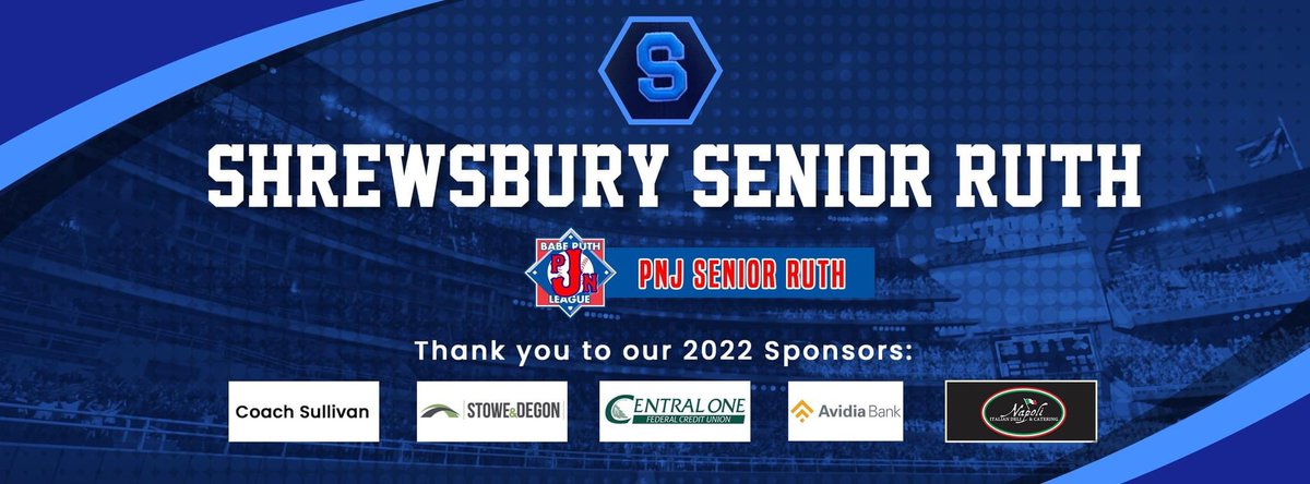 ✨Thank you to our 2022 Sponsors Coach Sully, Stowe &amp; Deggon, Central One, Avidia Bank, &amp; Napoli Italian Deli of Shrewsbury! ✨⚾️😎
