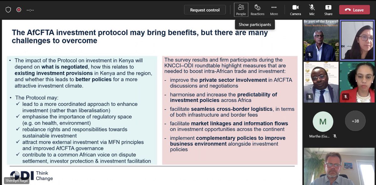 sherillyn_raga's tweet photo. Great @CGFSOAS discussions how the AfCFTA Investment Protocol can be designed to boost &amp; attract investment that is aligned w/ Africa's econ transformation goals. I shared the views of Kenyan firms on intra-African investment challenges based on @ODI_Global @kenya_chamber survey https://t.co/efugOxFJkV