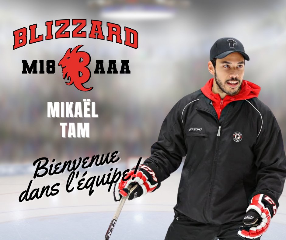 blizzardaaa's tweet photo. Le Blizzard M18 AAA annonce la nomination de Mikaël Tam comme entraîneur-adjoint de l'équipe. Bienvenue dans l'équipe! https://t.co/PrSQeU3SDS