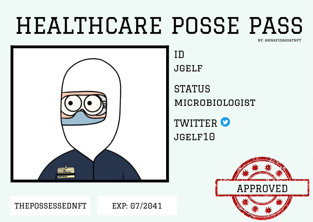 HealthcarePosse's tweet photo. OFFICIAL APPOINTMENT NOTICE. @Jgelf10 Job Title: Microbiologist Expertise: Testing the quality of pharmaceutical products &amp; Identifying/testing unknown organisms from different samples. We are honoured to have you on our team. Please report for duty🥼Passes by @AnnafiDaGoatNFT https://t.co/X8bqHFBhIH