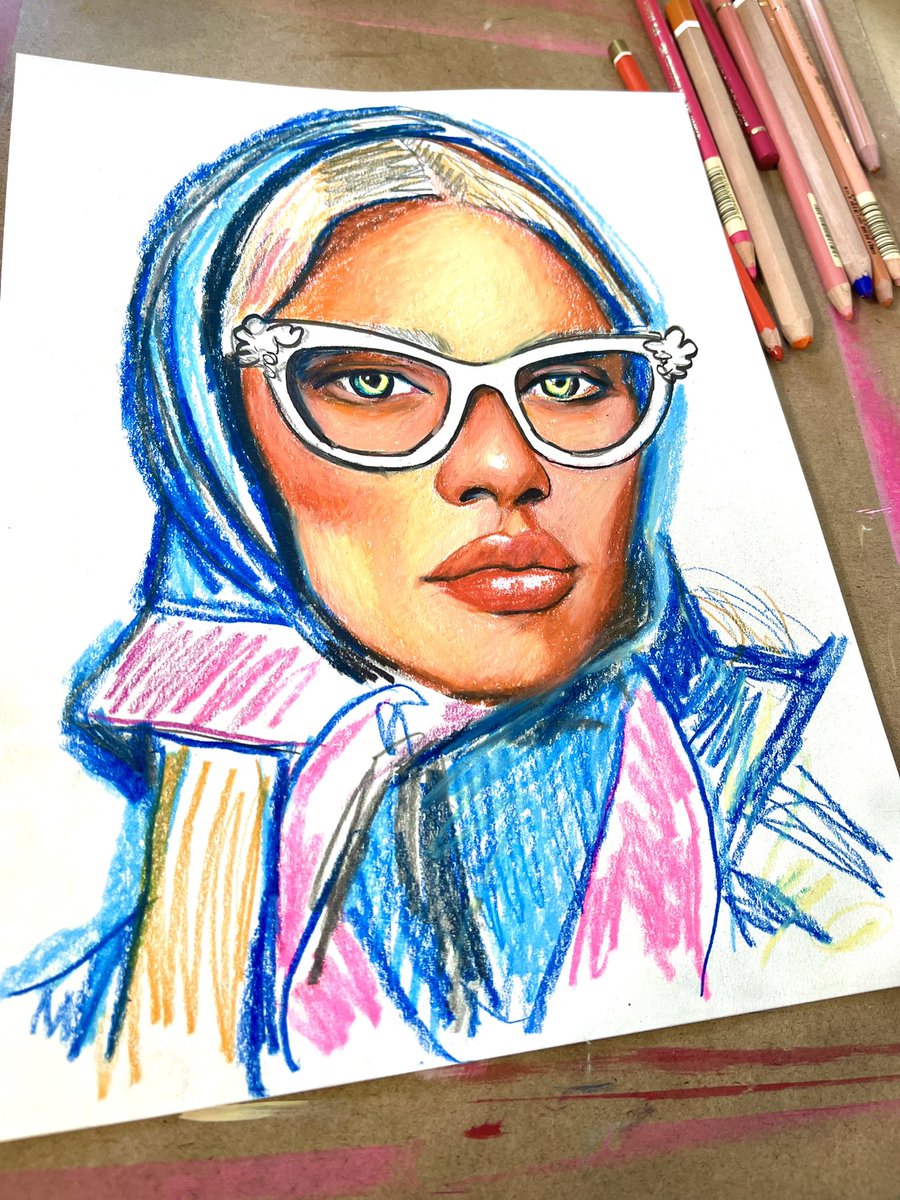Artby_MeghanC's tweet photo. #portraitart #artistsupport #f4f4 #artist #artwork #illustration #painting #Artlovers #drawingdaily #ArtistOnTwitter #creatives https://t.co/WWtXMXQ4Jq