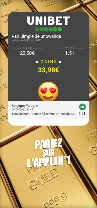 Hugodprono's tweet photo. C'est un 3/3 en confiance validé les amis ✅💵
Quel réveil de la Belgique au passage, bien joué à eux😉🇧🇪

- Pologne +0.5 buts ✅

❤️/♻️Pour le soutien et pour cette confiance💪

#TeamParieurs #TeamParieur #football #UEFANationsLeague #Belgique #Belgium #sport #pronostic #prono https://t.co/TyTh3u3e5s