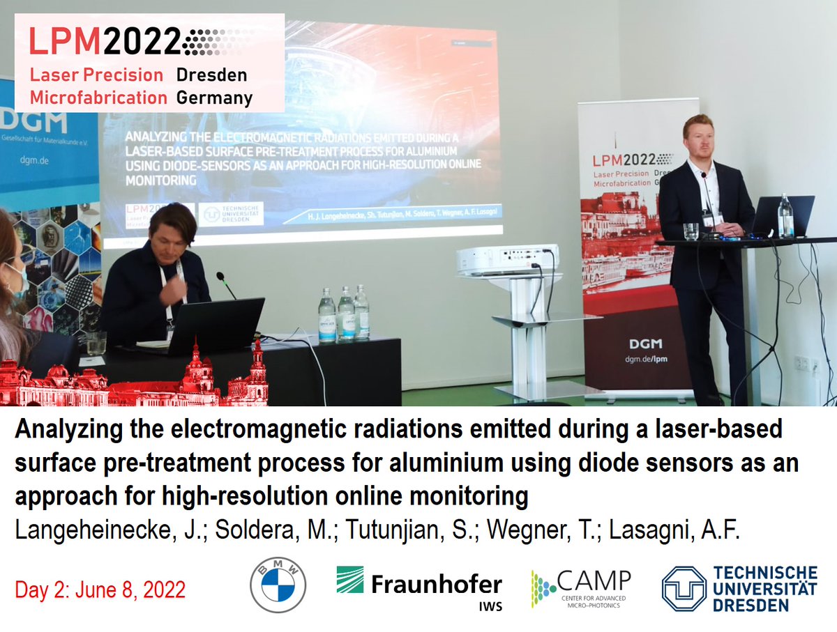 AndresLasagni's tweet image. CAMP is at LPM 2022 in Dresden!
Langeheinecke, J. et al.
#LPM2022 #SurfaceFunctionalization #Laser #aluminium #sensors #monitoring 
@BMW 
@tudresden_de 
@FraunhoferIWS