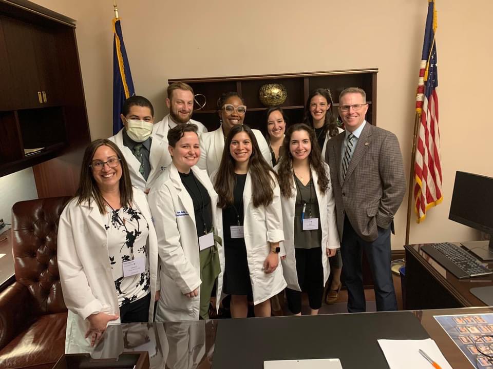 aaronshedlockmd's tweet photo. Proud of our numerous passionate #WeArePSUPeds residents who met with state and local legislators and represented our patients proudly at the state capital in Harrisburg Advocacy Day! What a great experience for our future community leaders! Thanks @pa_aap! @FuturePedsRes https://t.co/sNM73d4UAA