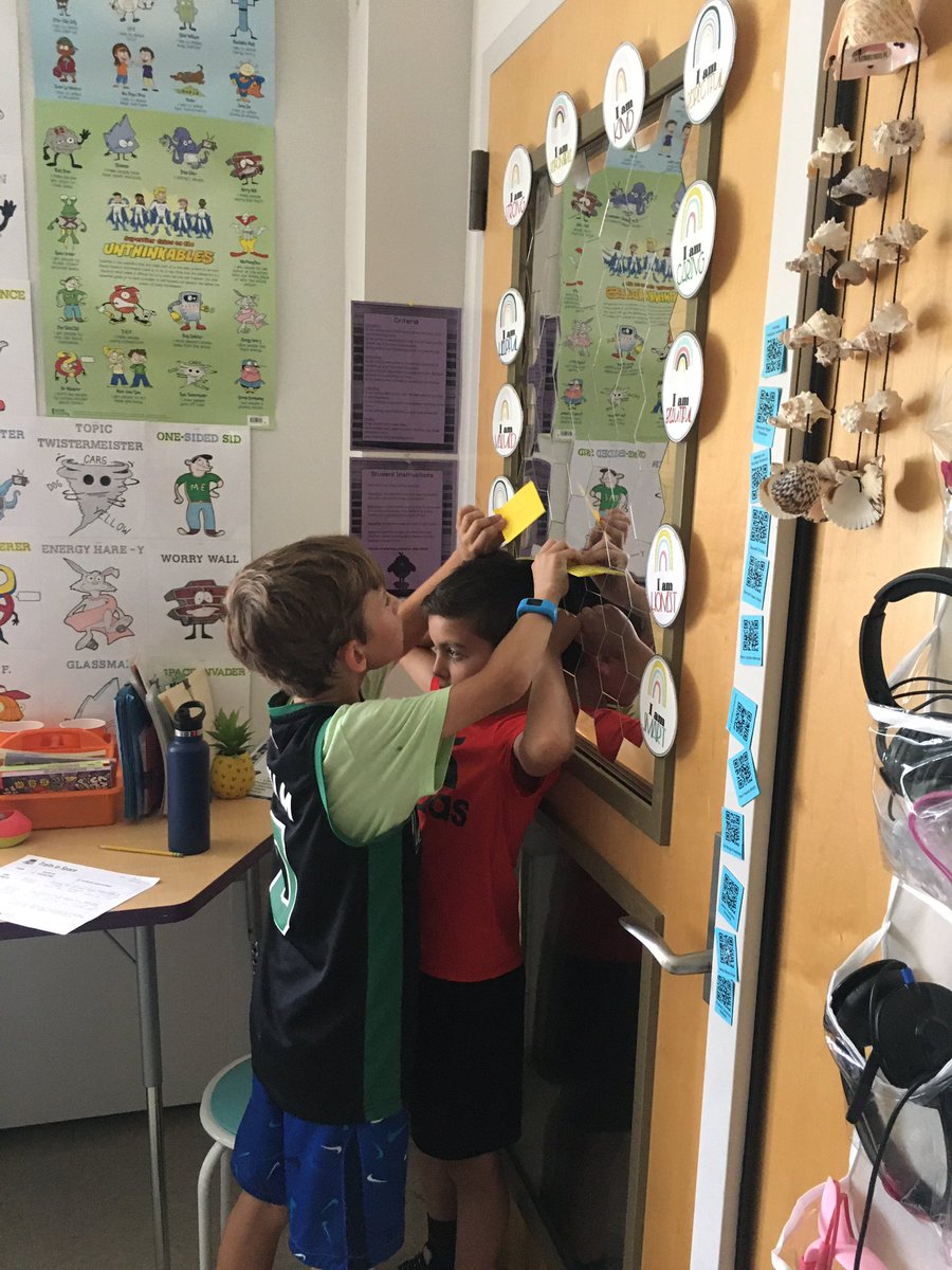 #3Chu doing a mystery science activity about how their inherited traits would change in space!